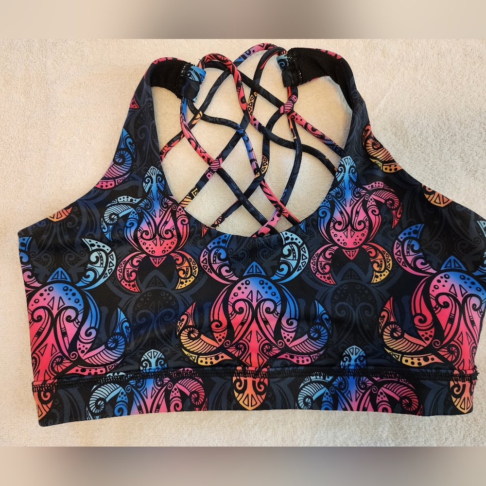 Constantly Varied Gear CVG Shell Yeah Butterfly Back Bra Size Small